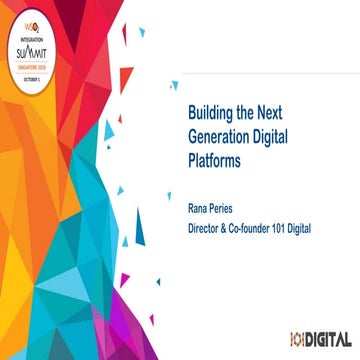 [WSO2 Integration Summit Singapore 2019] Building the Next Generation Digital...