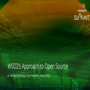 [WSO2 Integration Summit Brazil 2019] WSO2’s Open Everything Strategy