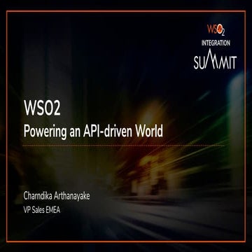 [WSO2 Integration Summit London 2019] The API-driven World