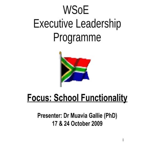 WSoE ELP School Functionality