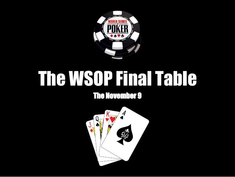 World Series of Poker The Final Table World Series of Poker The Final Table