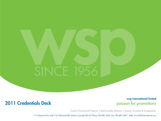 Wsp Deck Games