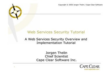 Web Services Security Tutorial