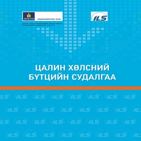 Цалин хөлсний бүтцийн судалгаа