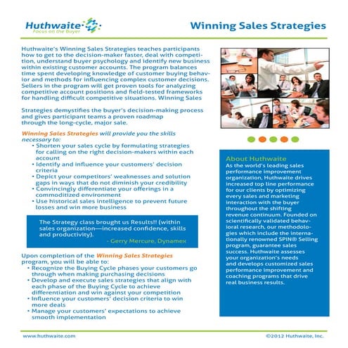 Winning Strategies Solution Sheet