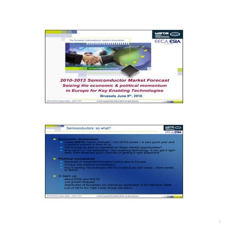 2010-2013 Semiconductor Market Forecast Seizing the economic &amp; political ...