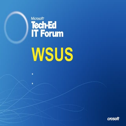 Instalación y configuración de WSUS (Windows Server Update Services) | PDF