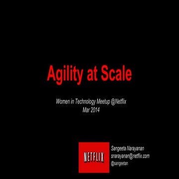 WIT Lightning Talk: Agility at Scale with the Netflix API