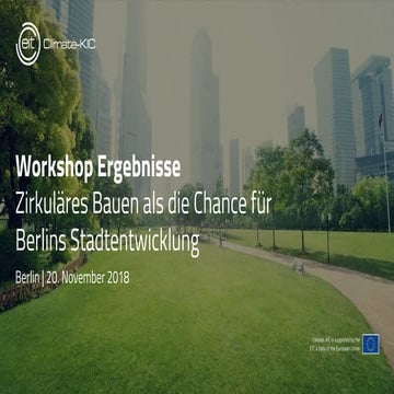 Circular Economy: from concept to implementation - Berlin perspective ...