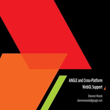 WT-4073, ANGLE and cross-platform WebGL support, by Shannon Woods