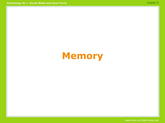 Memory PowerPoint