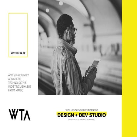 WTA STUDIOS - We Are A New Age Human Centric Branding, UI/UX DESIGN + DEV STUDIO