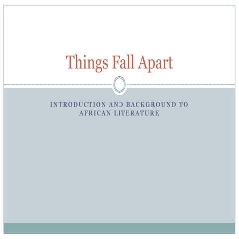 Igbo culture in Things Fall Apart | PPTX