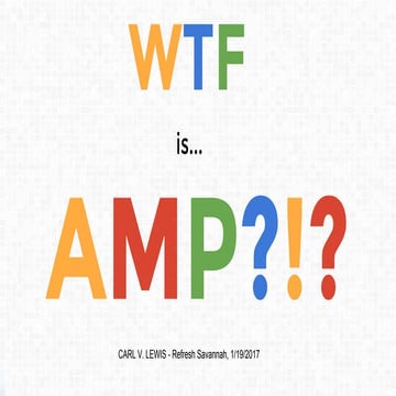 WTF is AMP?