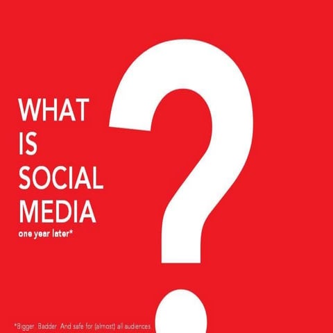 What Is Social Media? (PG  Edition)