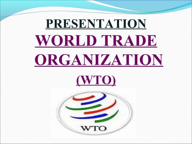 Various rounds of wto | PPTX