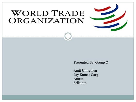 world trade organisation | PPT