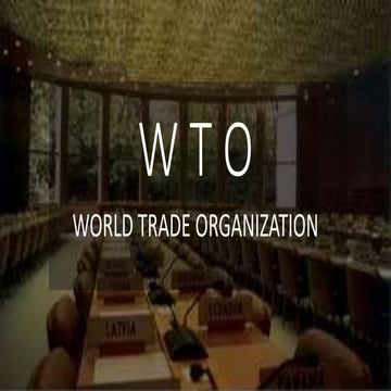 Wto ppt | PPTX