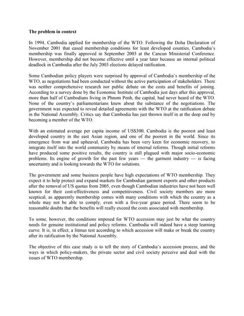 Wto cambodia