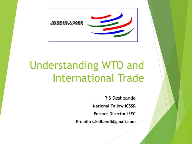 WTO Some Primary information and History