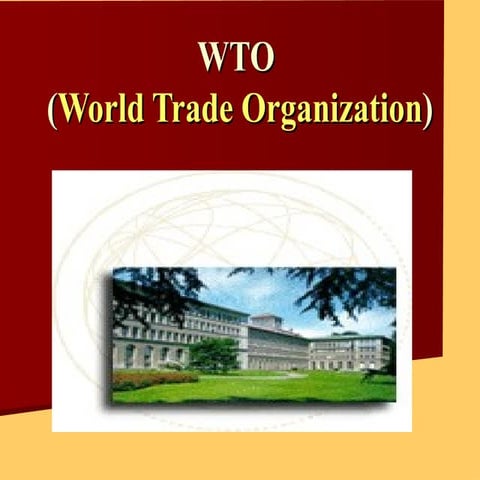 Wto (World Trade Organization)