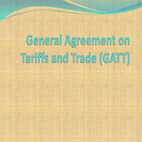 WTO and GATT