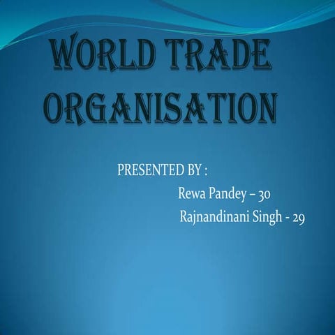 Wto presentation