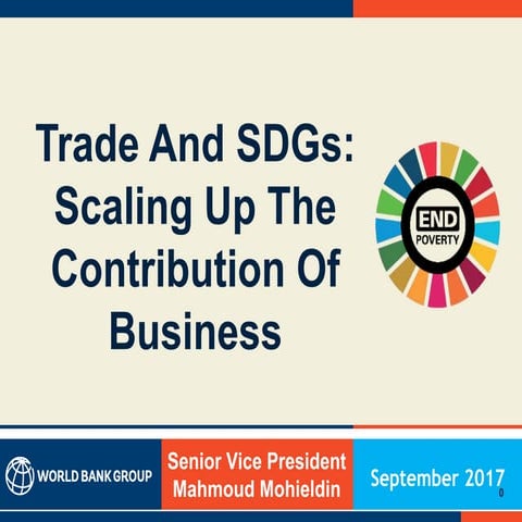 Trade And SDGs: Scaling Up The Contribution Of Business