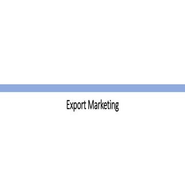 WTO & Trade Issues - Export Marketing.pptx