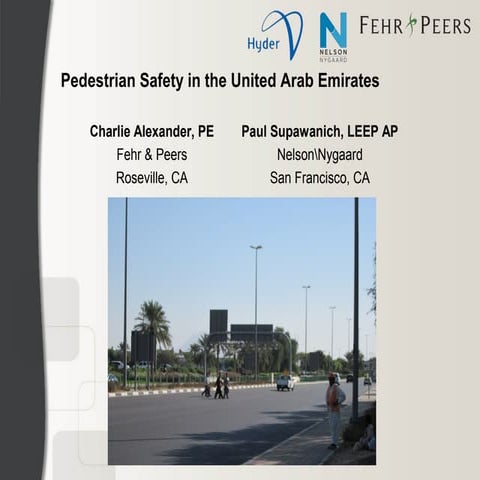 Pedestrian Safety on the Arabian Peninsula