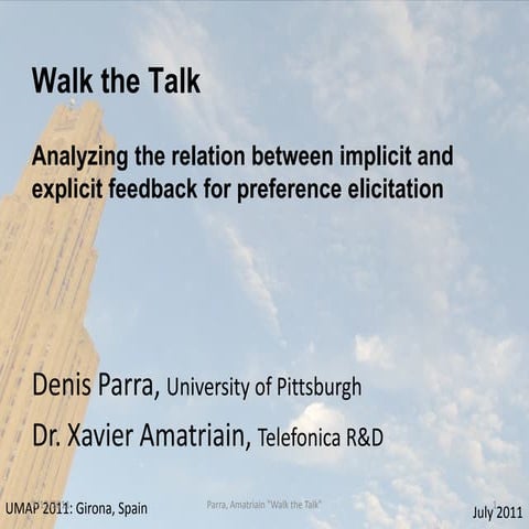 Walk the Talk: Analyzing the relation between implicit and explicit feedback for preference elicitation