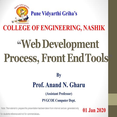 Wt unit 1 ppts web development process | PPT