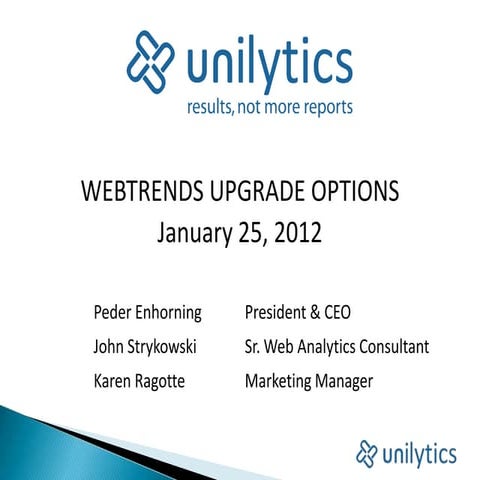 Webtrends Upgrade Options