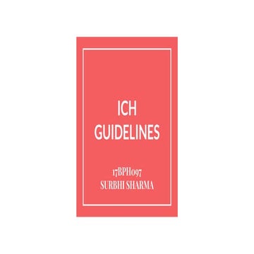 Ich guidelines