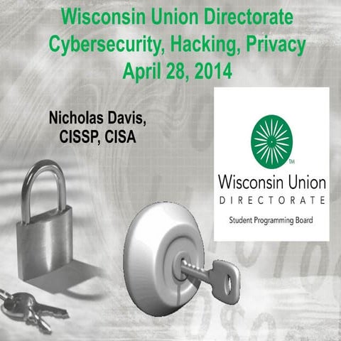 Cybersecurity, Hacking, and Privacy 