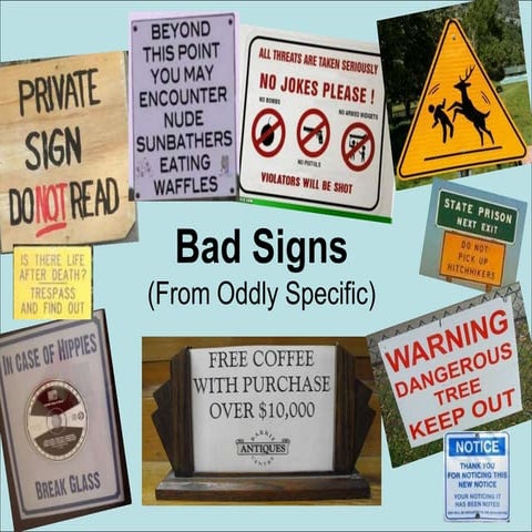 WUD 2010 Bad Signs
