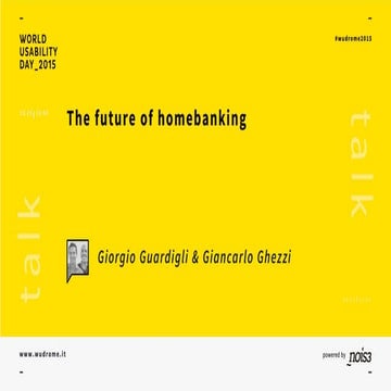 "The future of homebanking" - Giorgio Guardigli e Giancarlo Ghezzi