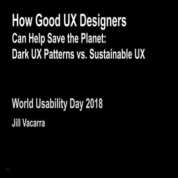 How Good UX Designers Can Help Save the Planet