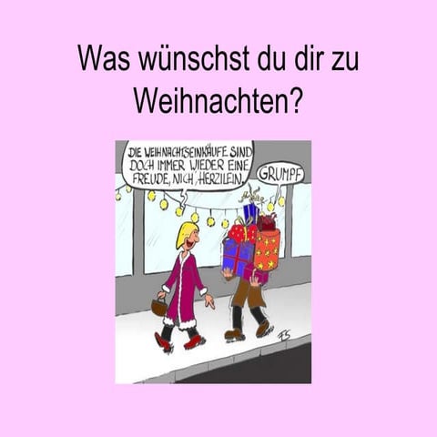 Was wünschst du dir zu Weihnachten?