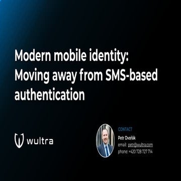 Modern mobile identity: Moving away from SMS-based authentication | PDF