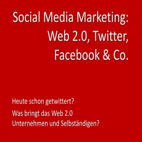 Social Media Marketing - 2010