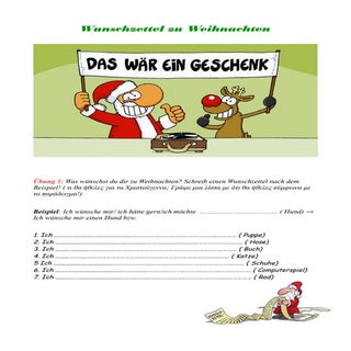 Wunschzettel zu Weihnachten