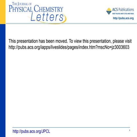 JPCL 10.1021/jz3003603 Wu Presentation