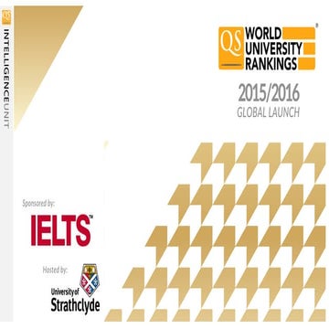 QS World University Rankings 2015/2016