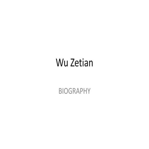 Wu zetian