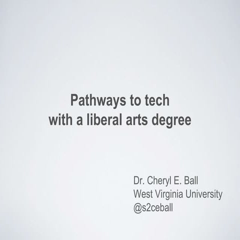 Pathways to tech with a liberal arts degree