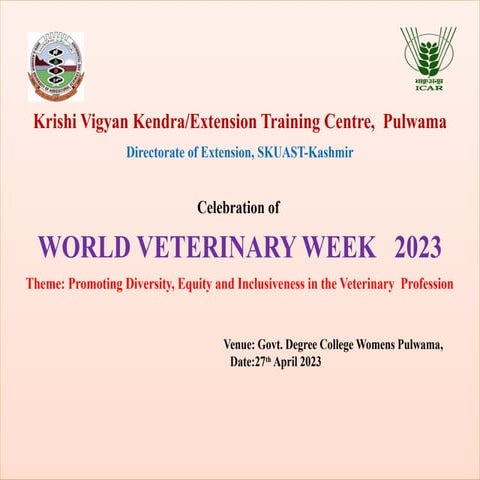 celebration of WORLD VETERINARY WEEK   2023