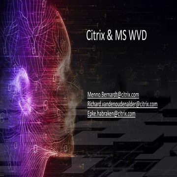 WVD Partner Event 17 feb 2020 - Citrix Slides