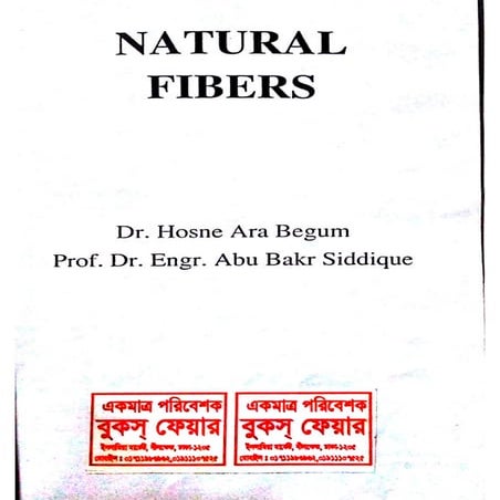Natural fibers  by Dr. Hosne Ara Begum