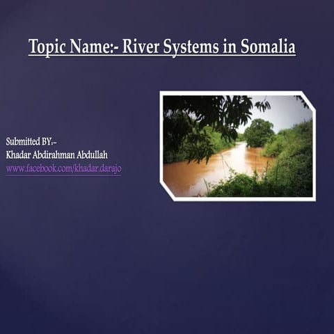 River Systems In Somalia